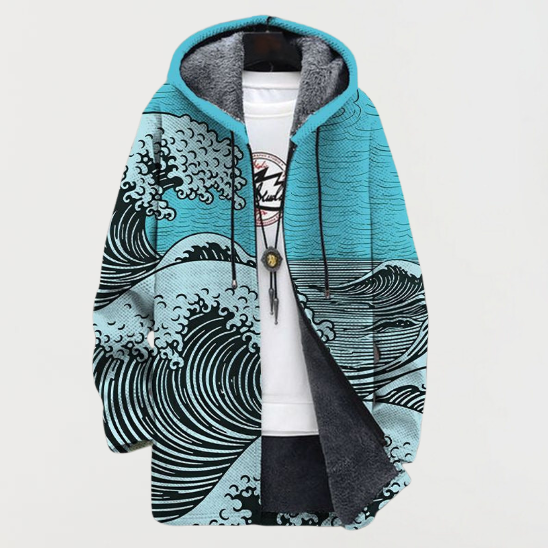 Christiane™ | Kapuzenjacke mit Wellenmotiv