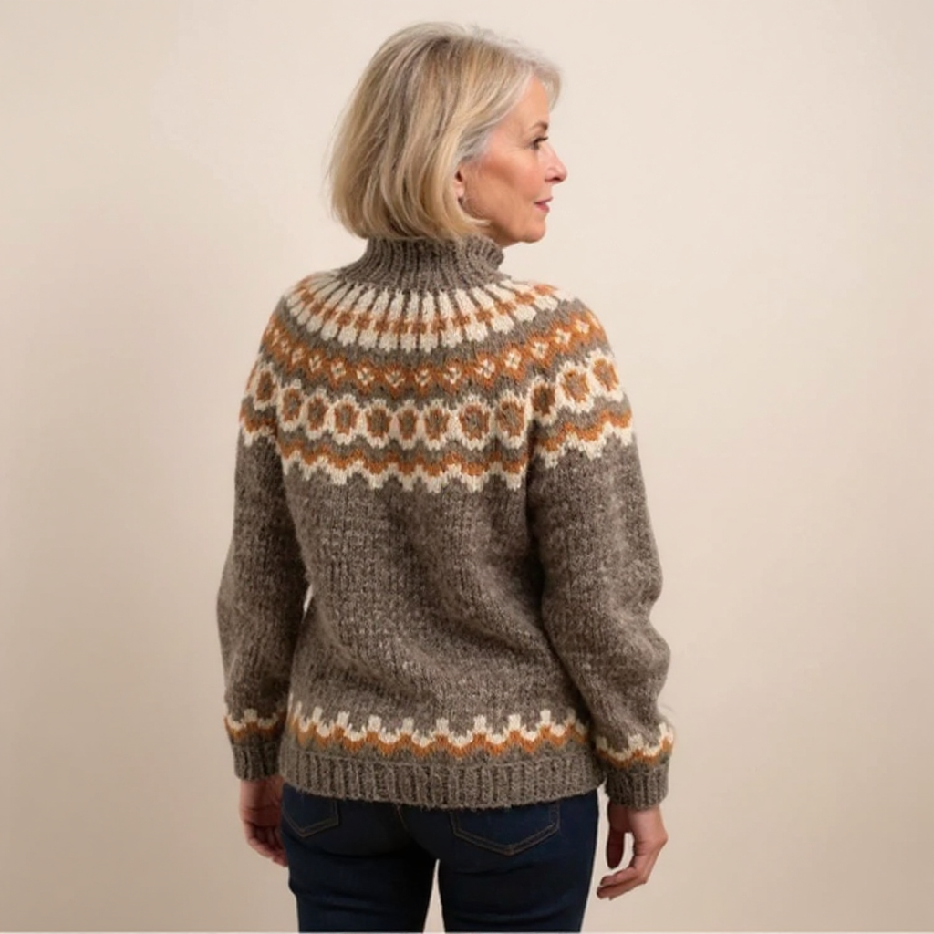 Ellinor™ | Rollkragenpullover im Norweger-Muster