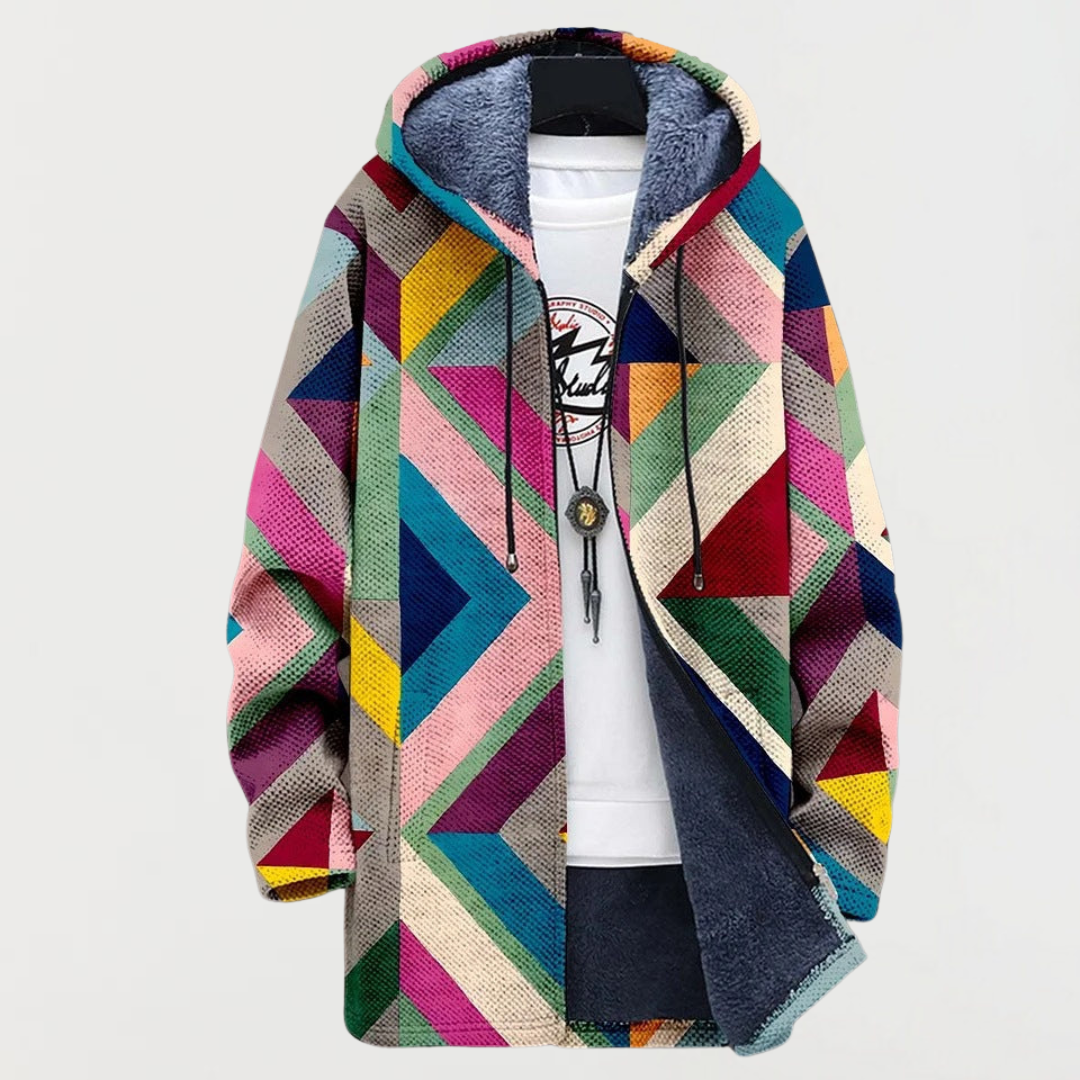 Gerda™ | Kapuzenjacke mit Rautenmuster