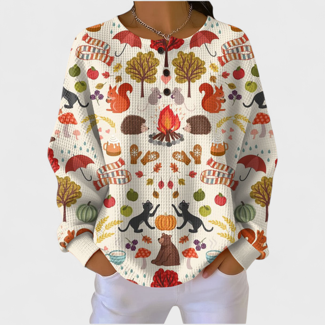 Hedda™ | Pullover mit Herbstmotiven