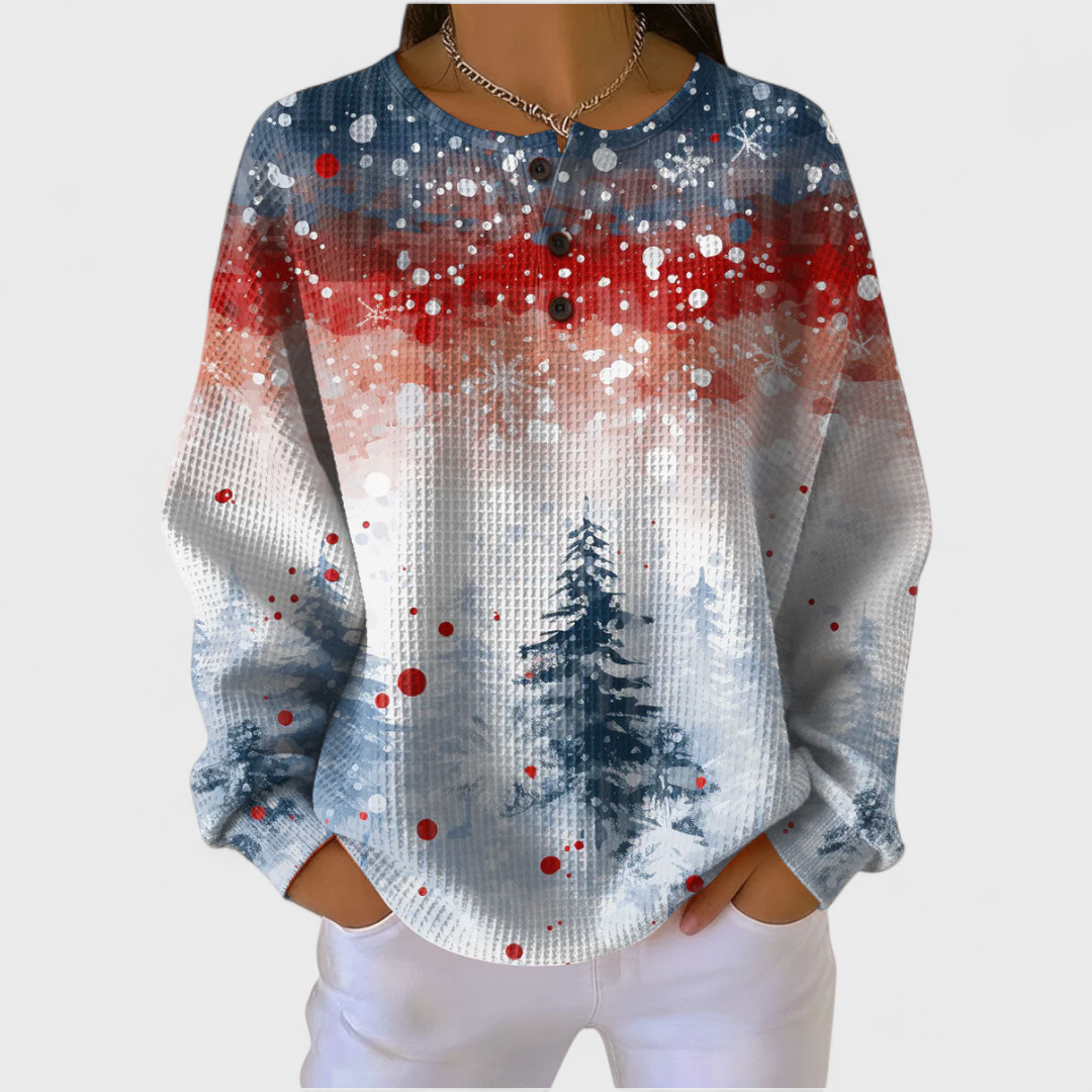 Lisbeth™ | Pullover mit Winterwald
