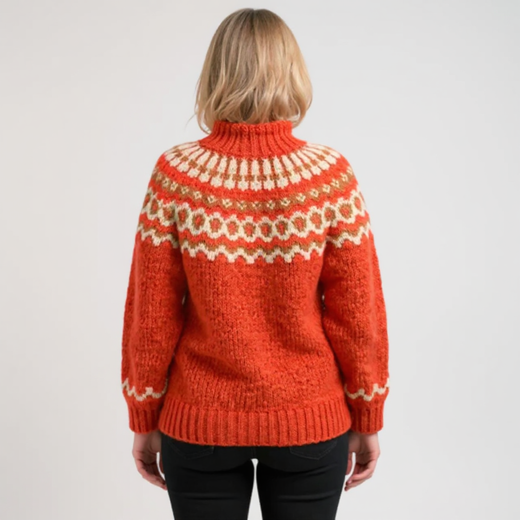 Ellinor™ | Rollkragenpullover im Norweger-Muster