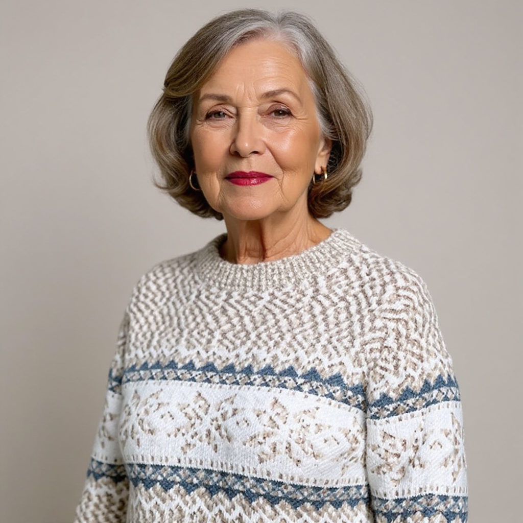 Brunhilde™ | Pullover mit Schneekristallen