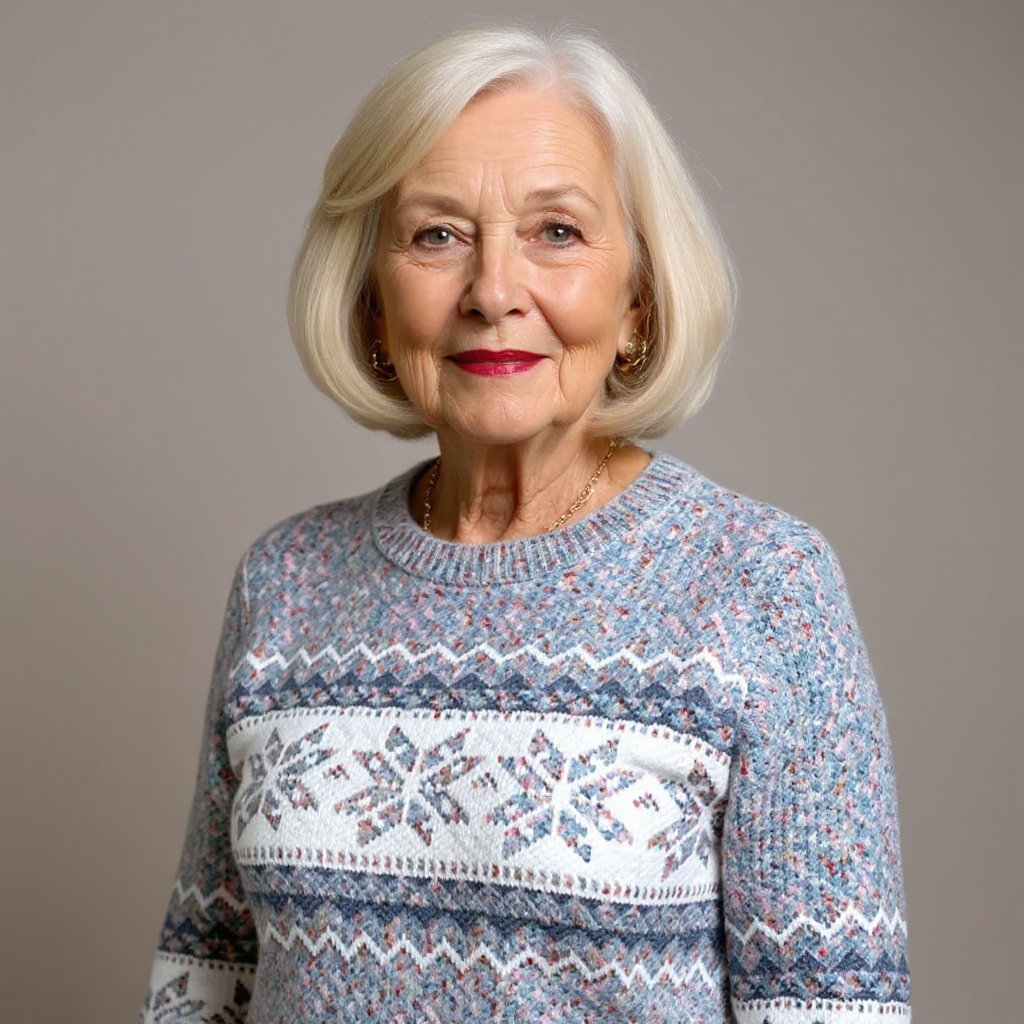 Brunhilde™ | Pullover mit Schneekristallen
