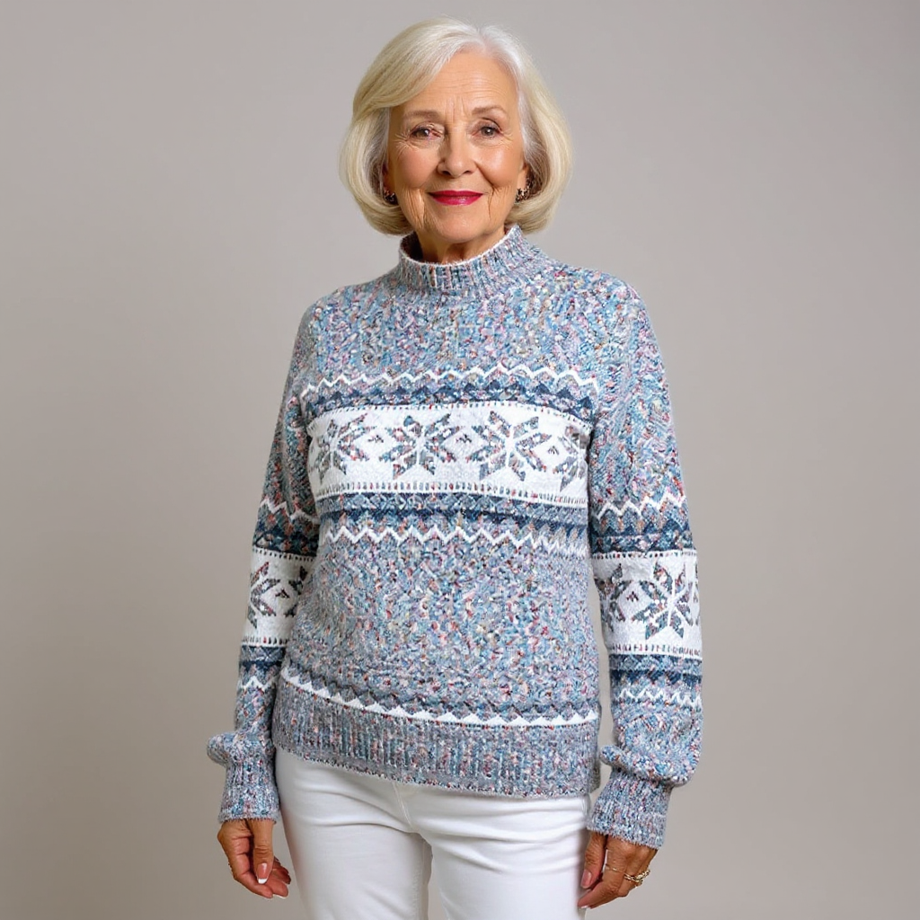 Brunhilde™ | Pullover mit Schneekristallen