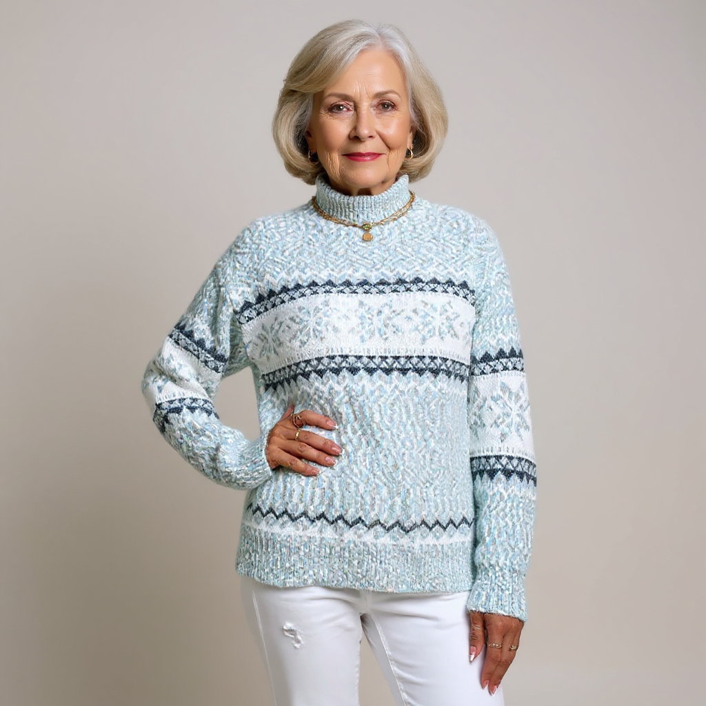 Brunhilde™ | Pullover mit Schneekristallen