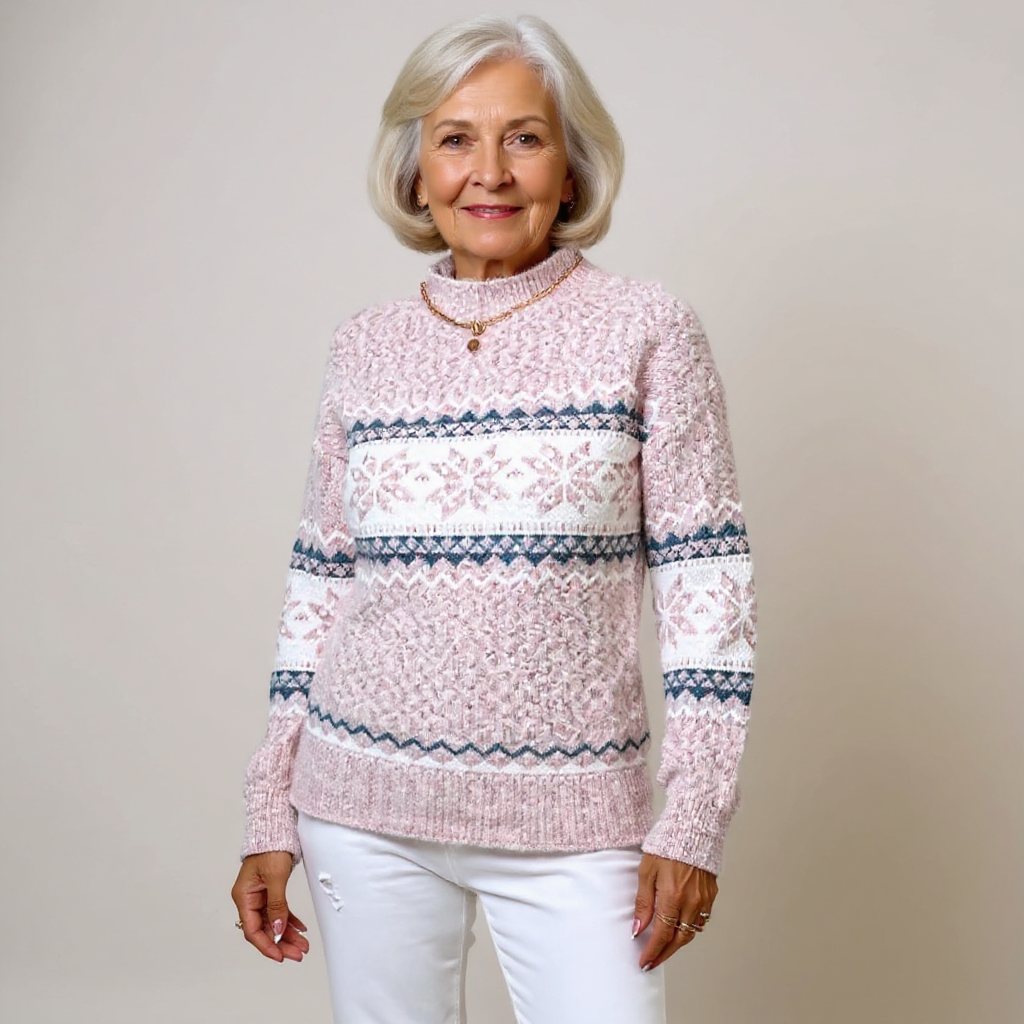 Brunhilde™ | Pullover mit Schneekristallen