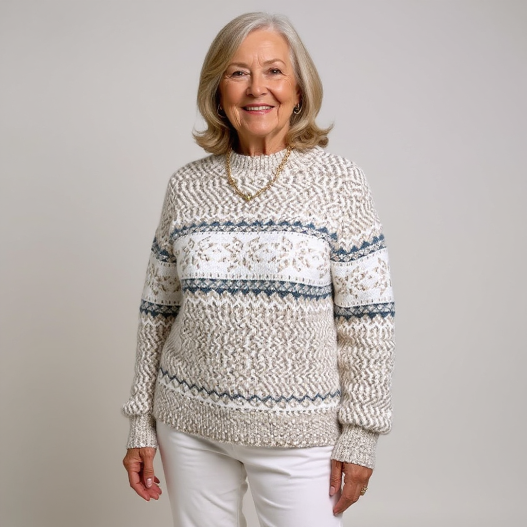 Brunhilde™ | Pullover mit Schneekristallen