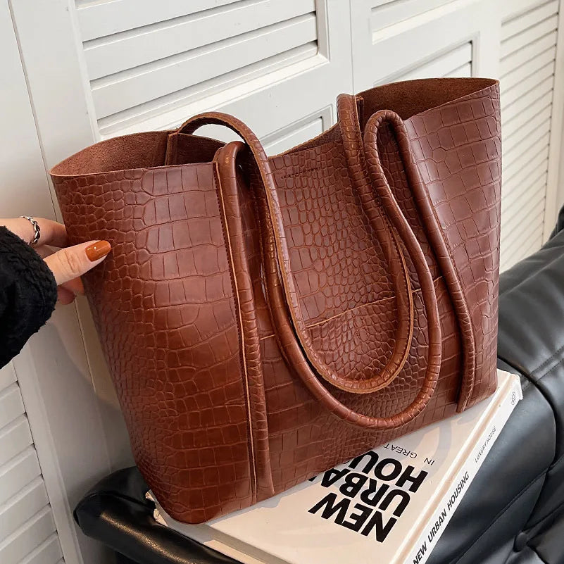 Christina™ | Elegante Veganes Leder Schultertasche