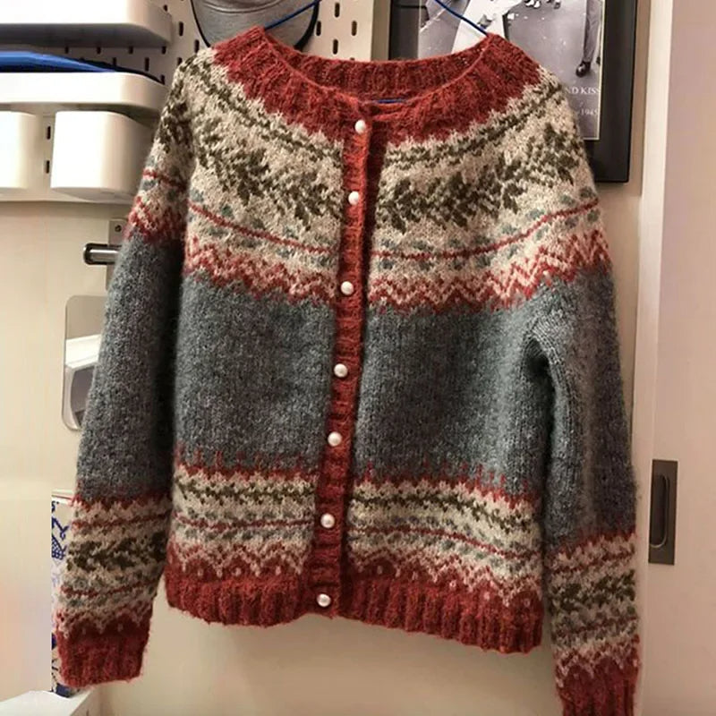 Annegret™ | Strickjacke im Norweger-Stil