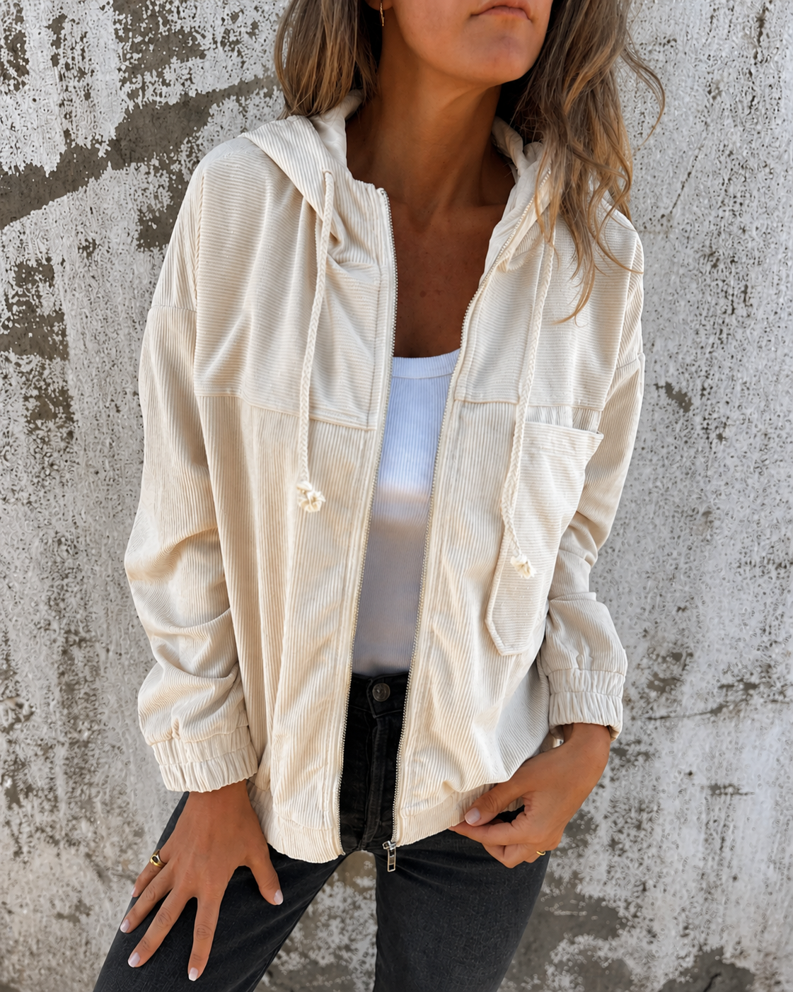 Silvia | Leichte Kapuzenjacke