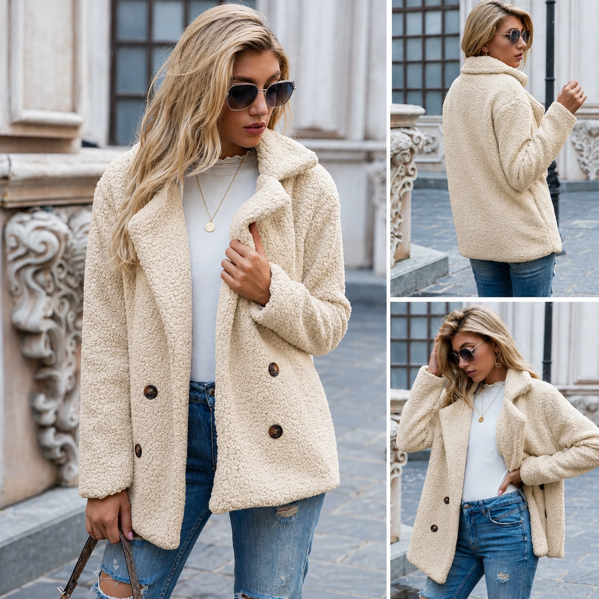 Bianca | Kuschelige Jacke mit Reverskragen