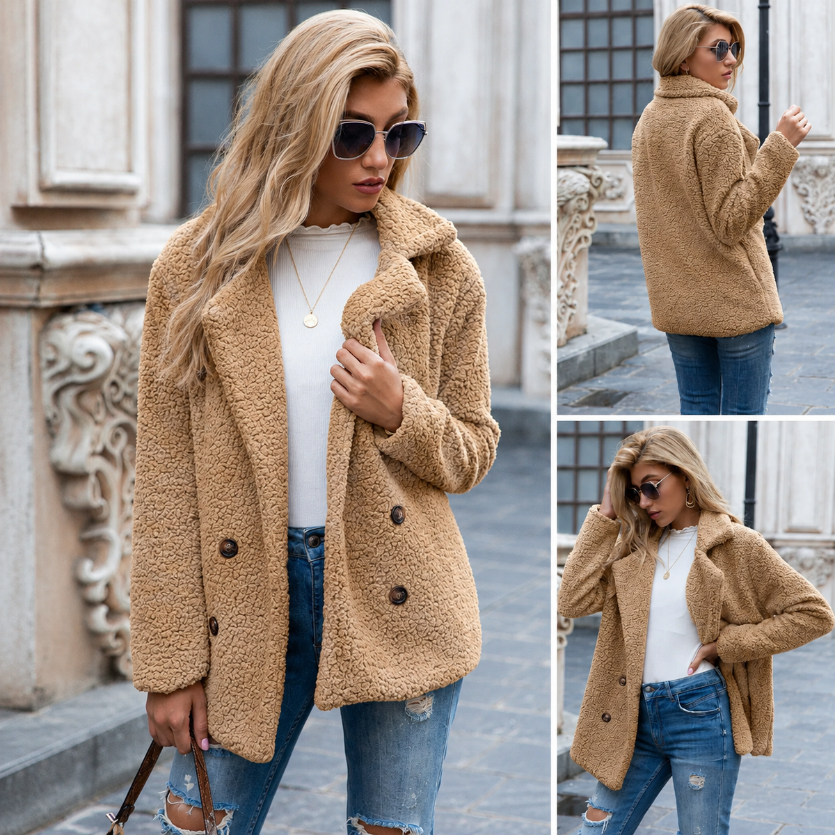 Bianca | Kuschelige Jacke mit Reverskragen